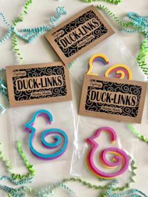 Encouraging early reading with physical books and Duck-links toy