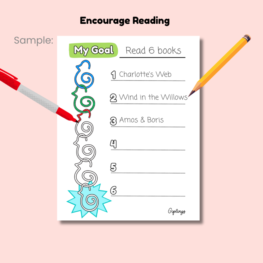 Giplings Downloadable PDF Goal Tracker