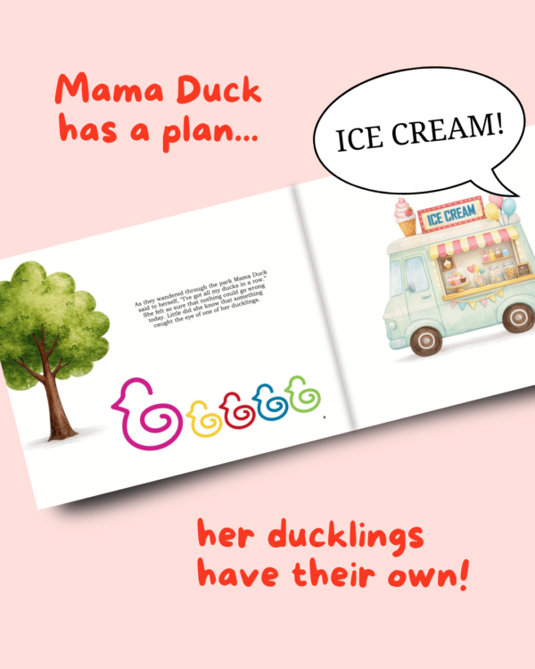 All My Ducks In A Row children's picture book interior