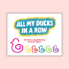 website cover photo ALL MY DUCKS IN A ROW Book & Duck-links™ Bundle Pack